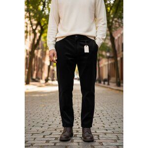 Hiltl Parma Luxury Black Corduroy Pants Size 40R. New With Tags.